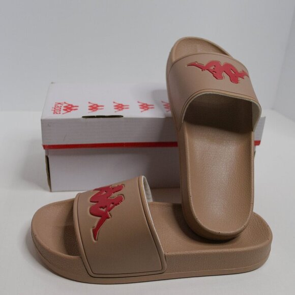 Kappa Adam 2 Slides | Brown/Red | NEW in BOX/NWT!!♥️🤎 - Picture 1 of 4